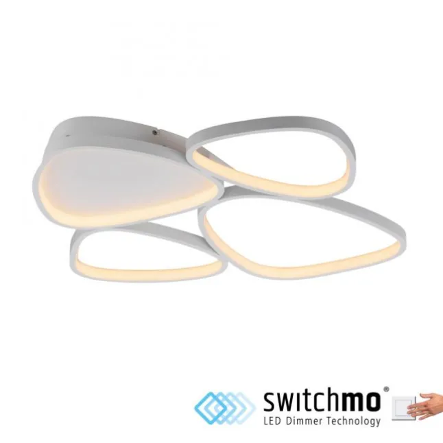 Schöner Wohnen-Kollektion LED Deckenleuchte PEBBLES, weiss, dimmbar