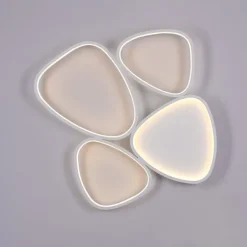 Schöner Wohnen-Kollektion LED Deckenleuchte PEBBLES, weiss, dimmbar