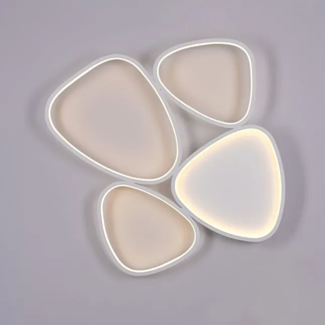 Schöner Wohnen-Kollektion LED Deckenleuchte PEBBLES, weiss, dimmbar