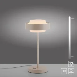 Schöner Wohnen-Kollektion LED Tischleuchte Elmo sandbrise Touchdimmer