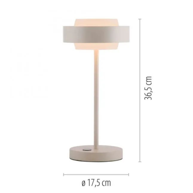 Schöner Wohnen-Kollektion LED Tischleuchte Elmo sandbrise Touchdimmer