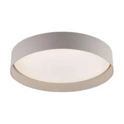 Schöner Wohnen-Kollektion LED Deckenleuchte TAVOLI, Sandfarben, rund D=39cm, dimmbar, Fernbedienung