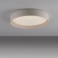 Schöner Wohnen-Kollektion LED Deckenleuchte TAVOLI, Sandfarben, rund D=39cm, dimmbar, Fernbedienung