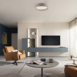 Schöner Wohnen-Kollektion LED Deckenleuchte TAVOLI Sandfarben, dimmbar, Fernbedienung