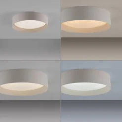 Schöner Wohnen-Kollektion LED Deckenleuchte TAVOLI Sandfarben, dimmbar, Fernbedienung
