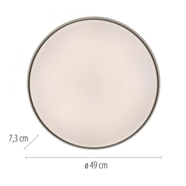 Schöner Wohnen-Kollektion LED Deckenleuchte TAVOLI, weiss, rund D=49cm, dimmbar, Fernbedienung