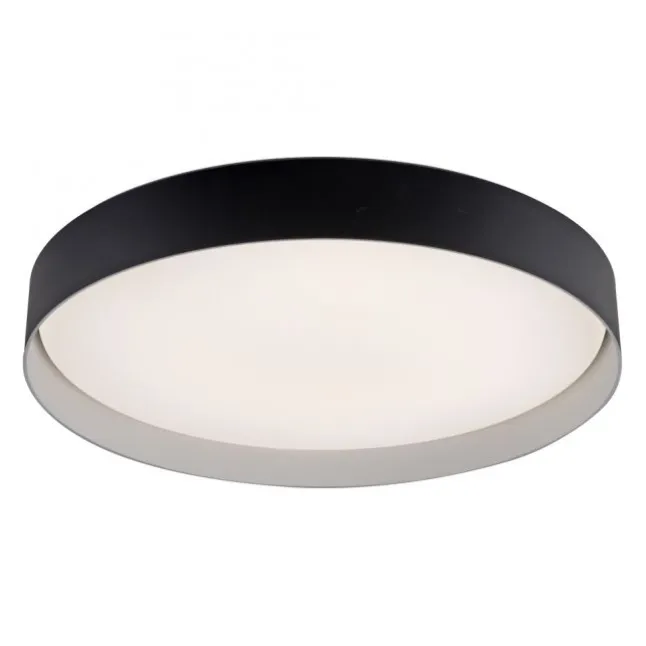 Schöner Wohnen-Kollektion LED Deckenleuchte TAVOLI, schwarz, rund D=49cm, dimmbar, Fernbedienung