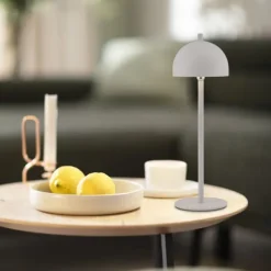 Schöner Wohnen-Kollektion LED Akku Tischleuchte BELLIES, Sandfarben, aufladbar, USB