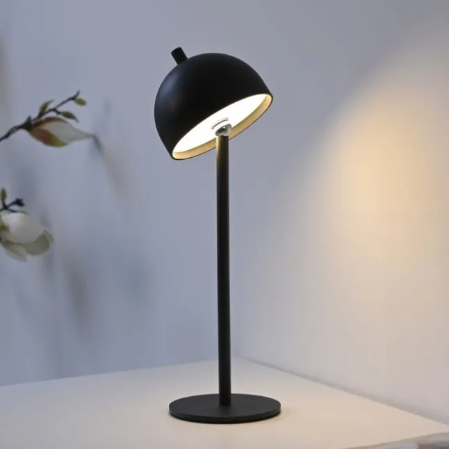 Schöner Wohnen-Kollektion LED Akku Tischleuchte BELLIES, schwarz, aufladbar, USB-Ladekabel