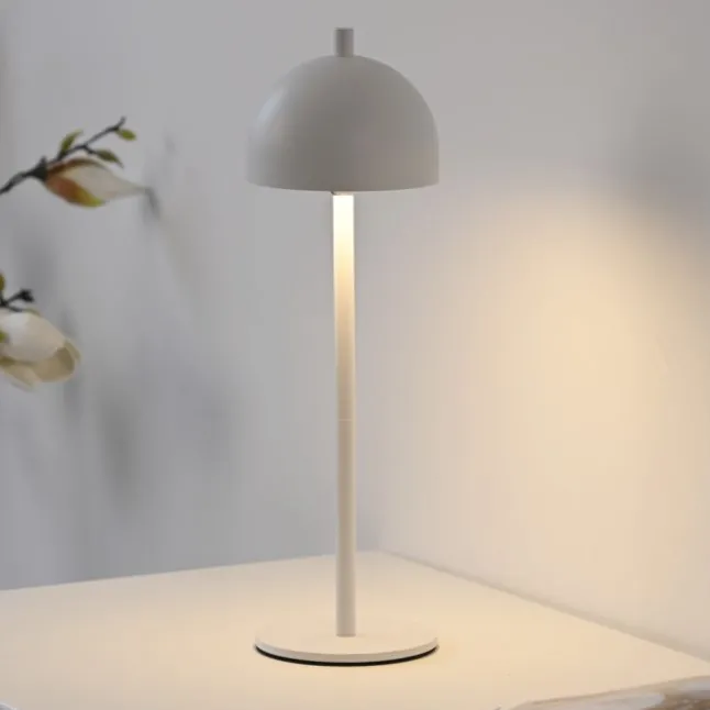 Schöner Wohnen-Kollektion LED Akku Tischleuchte BELLIES, weiss, aufladbar, USB-Ladekabel