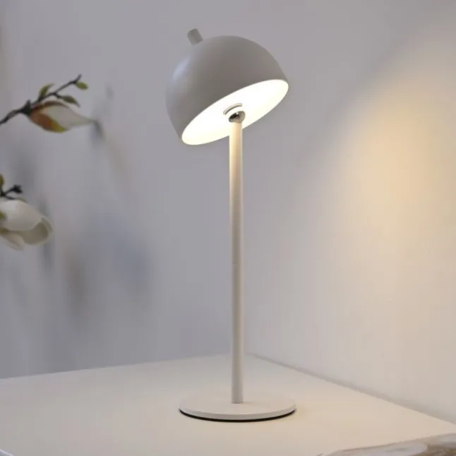 Schöner Wohnen-Kollektion LED Akku Tischleuchte BELLIES, weiss, aufladbar, USB-Ladekabel