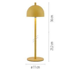 Schöner Wohnen-Kollektion LED Akku Tischleuchte BELLIES, Blütenzauber,