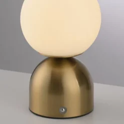 SCHÖNER WOHNEN-Kollektion LED Akku Tischleuchte RUDI, gold, USB-Ladekabel