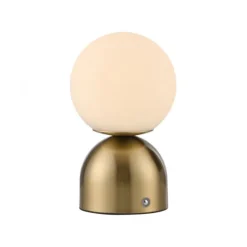 SCHÖNER WOHNEN-Kollektion LED Akku Tischleuchte RUDI, gold, USB-Ladekabel