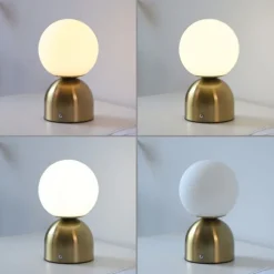 SCHÖNER WOHNEN-Kollektion LED Akku Tischleuchte RUDI, gold, USB-Ladekabel