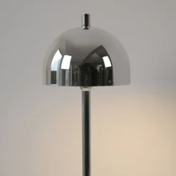 Schöner Wohnen-Kollektion LED Akku Tischleuchte BELLIS, chrom, aufladbar, USB-Ladekabel