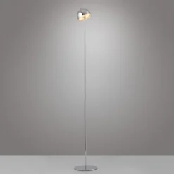 Schöner Wohnen-Kollektion LED Akku Stehleuchte BELLIES, chrom, aufladbar, USB-Ladekabel