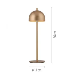 Schöner Wohnen-Kollektion LED Tischleuchte Bellies goldfarben