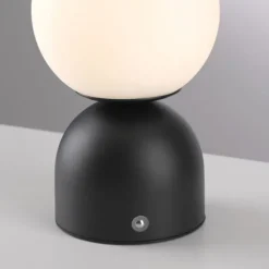 Schöner Wohnen-Kollektion LED Akku Tischleuchte RUDI, schwarz, USB-Ladekabel