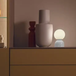 Schöner Wohnen-Kollektion LED Akku Tischleuchte RUDI, weiss, USB-Ladekabel