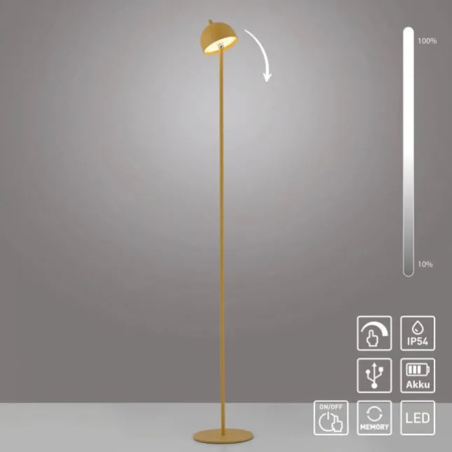 Schöner Wohnen-Kollektion LED Akku Stehleuchte BELLIES, Blütenzauber, aufladbar, USB-Ladekabel