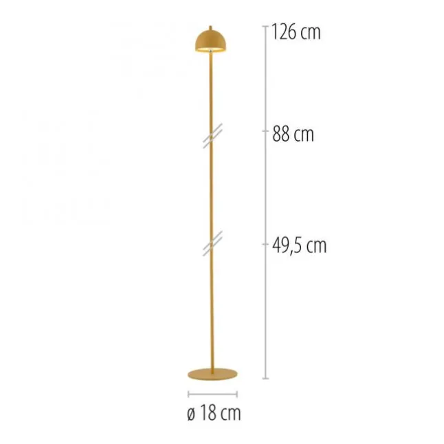 Schöner Wohnen-Kollektion LED Akku Stehleuchte BELLIES, Blütenzauber, aufladbar, USB-Ladekabel