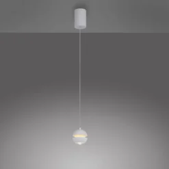 Schöner Wohnen-Kollektion LED Pendelleuchte LINI, weiss, Comfort Lift