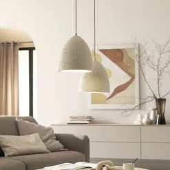 Schöner Wohnen-Kollektion Pendelleuchte TRAVENTA, sandfarben, E27 Fassung