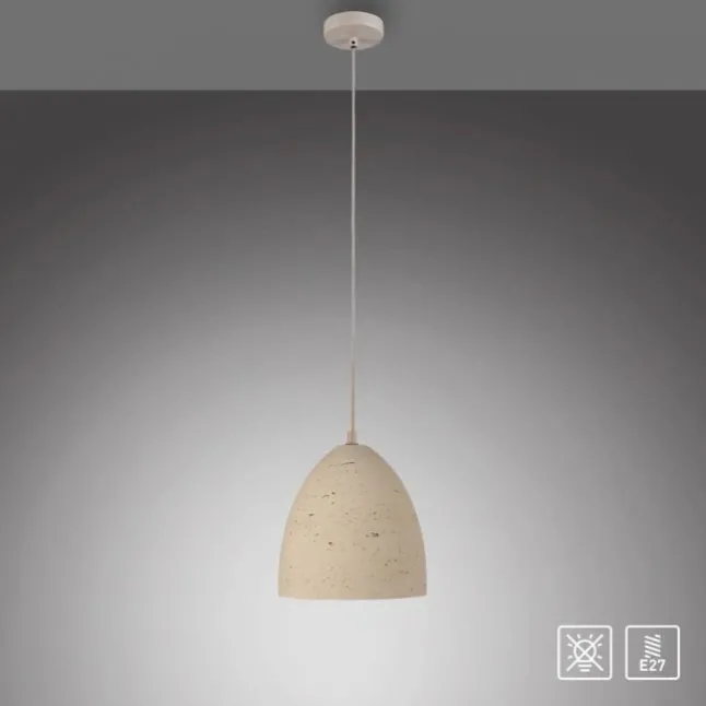 Schöner Wohnen-Kollektion Pendelleuchte TRAVENTA, sandfarben, E27 Fassung