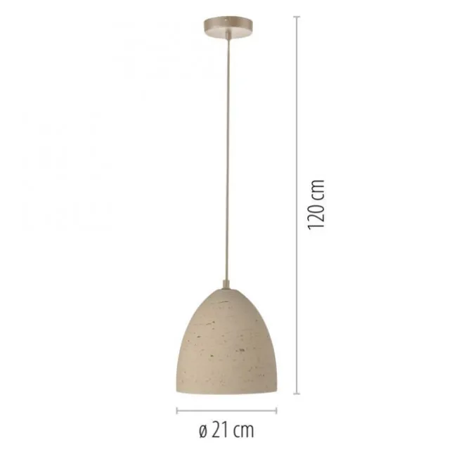 Schöner Wohnen-Kollektion Pendelleuchte TRAVENTA, sandfarben, E27 Fassung