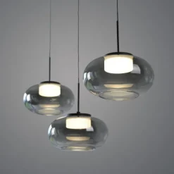Schöner Wohnen-Kollektion Pendeleuchte SIA schwarz, 3-flammig, dimmbar, SimplyDim, höhenverstellbar