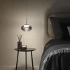 Schöner Wohnen-Kollektion Pendelleuchte SIA schwarz, Rauchglas, dimmbar