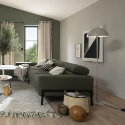 Schöner Wohnen-Kollektion Stehleuchte ALI, sandfarben, Fußschalter