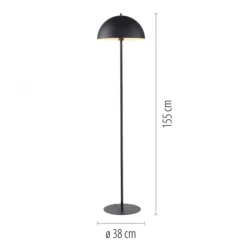 Schöner Wohnen-Kollektion Stehleuchte ALI, schwarz, Fußschalter