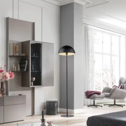 Schöner Wohnen-Kollektion Stehleuchte ALI, schwarz, Fußschalter