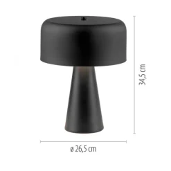 Schöner Wohnen-Kollektion Tischleuchte PENTO, schwarz, 1,5 m Kabel