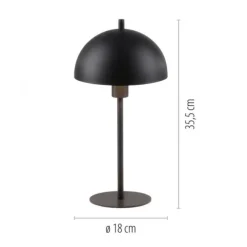 Schöner Wohnen-Kollektion Tischleuchte ALI, schwarz, 1,5 m Kabellänge