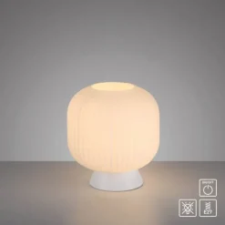 Schöner Wohnen-Kollektion Tischleuchte NAMI, weiss, E27, LED geeignet