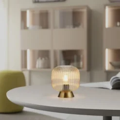 Schöner Wohnen-Kollektion Tischleuchte NAMI, amber, E27, LED geeignet