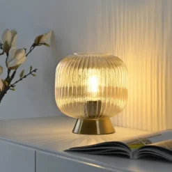 Schöner Wohnen-Kollektion Tischleuchte NAMI, amber, E27, LED geeignet
