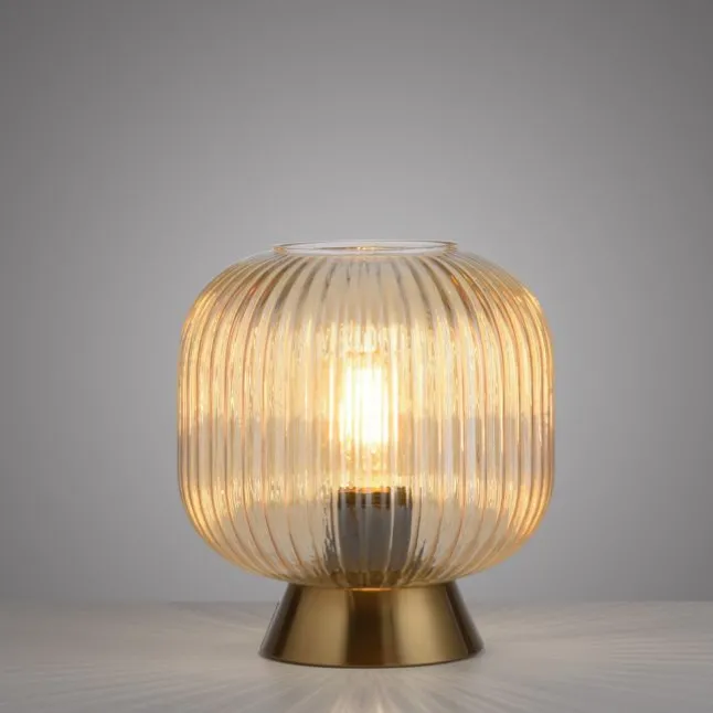 Schöner Wohnen-Kollektion Tischleuchte NAMI, amber, E27, LED geeignet