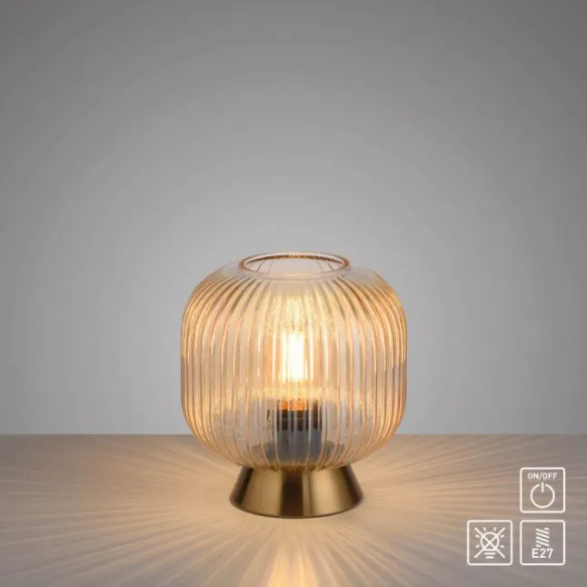 Schöner Wohnen-Kollektion Tischleuchte NAMI, amber, E27, LED geeignet