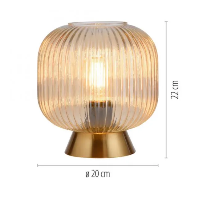 Schöner Wohnen-Kollektion Tischleuchte NAMI, amber, E27, LED geeignet