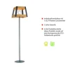 Stehleuchte, Vintage, Holz + Eisen, rustikales Design, E27 Fassung, modern