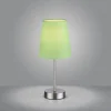 Tischleuchte, grün, 1x E14 LED, Schirm, inkl. Schnurschalter