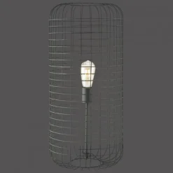 Tischleuchte, Industrial Design, schwarz, Retro, filigran