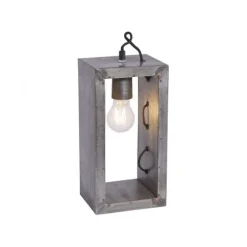Tischleuchte, Industrial-Stil, Eisenoptik, E27 Fassung, Schnurschalter