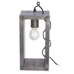 Tischleuchte, Industrial-Stil, Eisenoptik, E27 Fassung, Schnurschalter