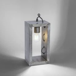Tischleuchte, Industrial-Stil, Eisenoptik, E27 Fassung, Schnurschalter