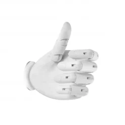 Wandhalterung für Kabelwandleuchten, Hand, weiß,